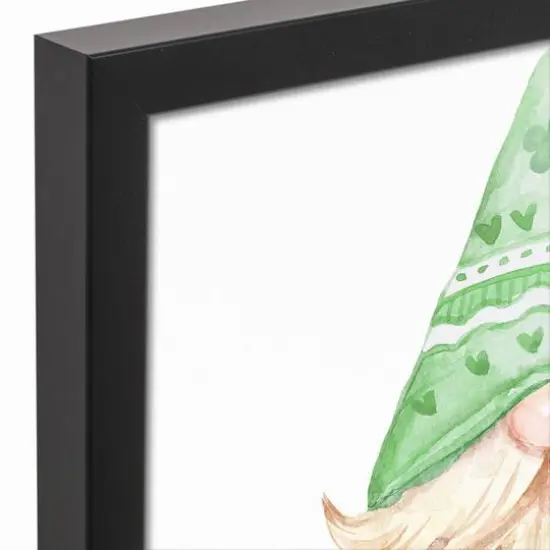 Lucky Leprechaun Framed Canvas 12" x 12" Black Framed Canvas {4}