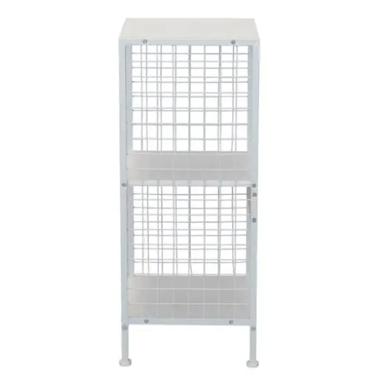Household Essentials 28" Trellis 2 Compartment Storage Bookshelf White {6}
