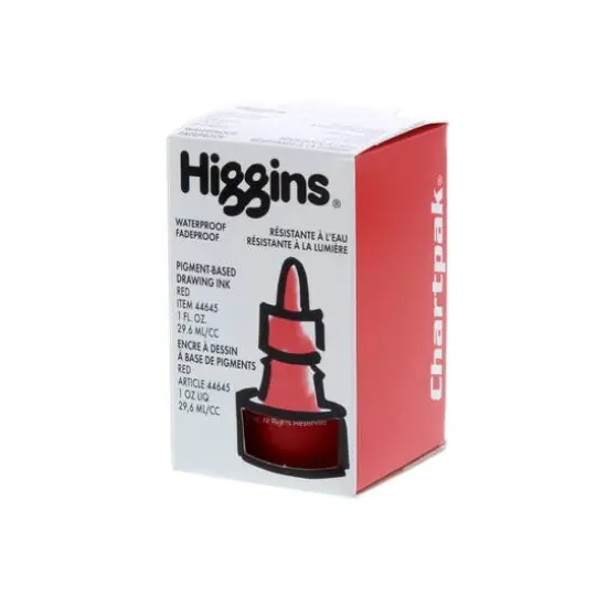 Higgins&reg; Pigmented Waterproof Drawing Ink, 1oz. Red {4}