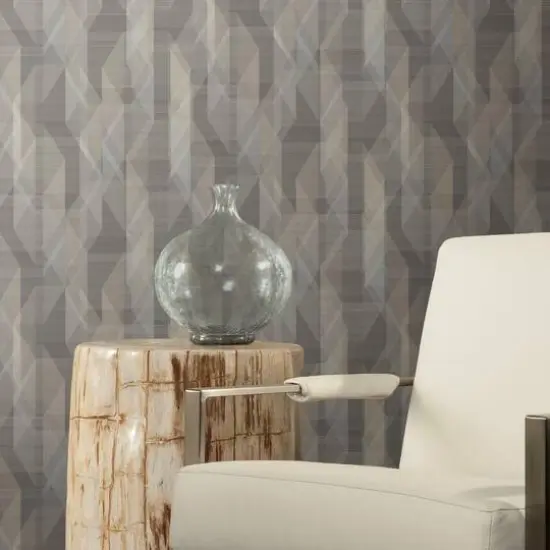 RoomMates Debonair Geometric Peel & Stick Wallpaper Gray {6}