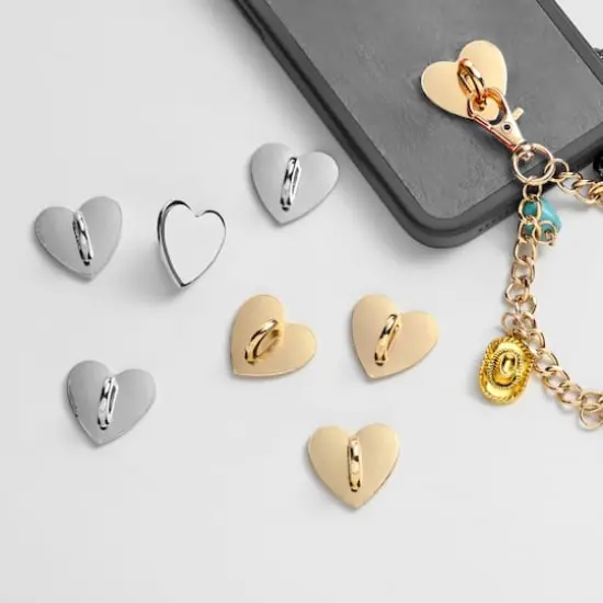 Heart-Shaped Phone Charm Hook Accessory Mix by Bead Landing&trade; {3}