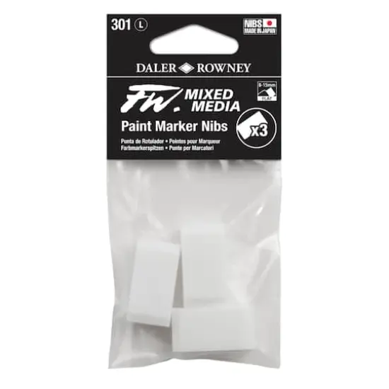 Daler-Rowney&reg; 301 Large FW Empty Paint Marker 3 Nib Set {1}