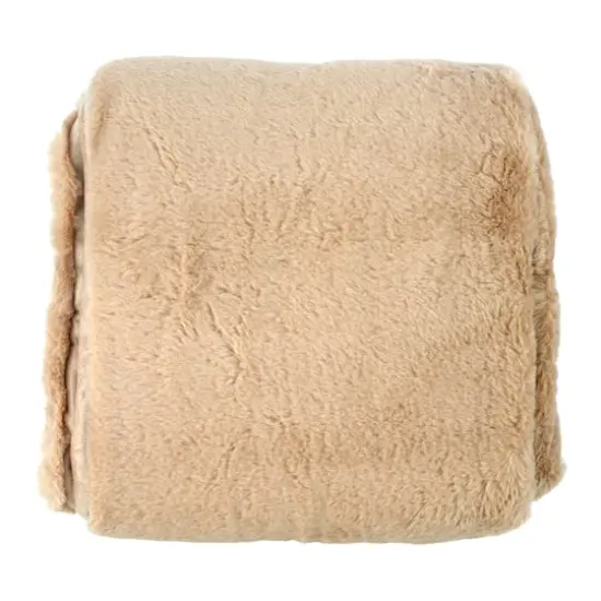 60" Faux Fur Throw Blanket by Ashland&reg; Beige {1}