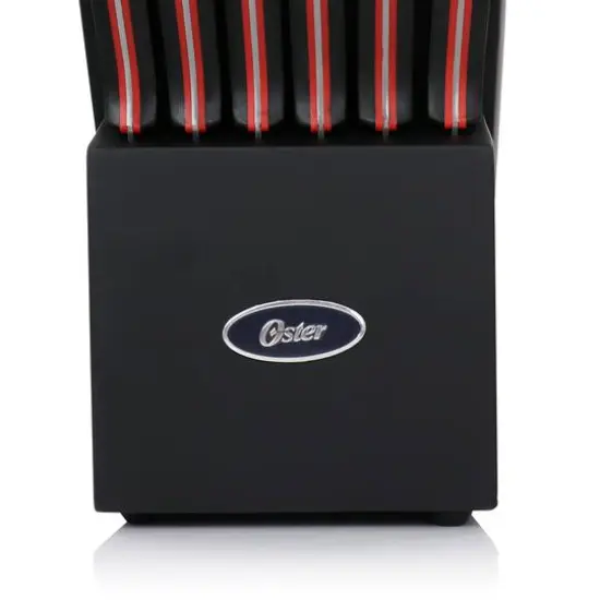 Oster Durbin 14-Piece Stainless Steel Cutlery Set with Block {5}