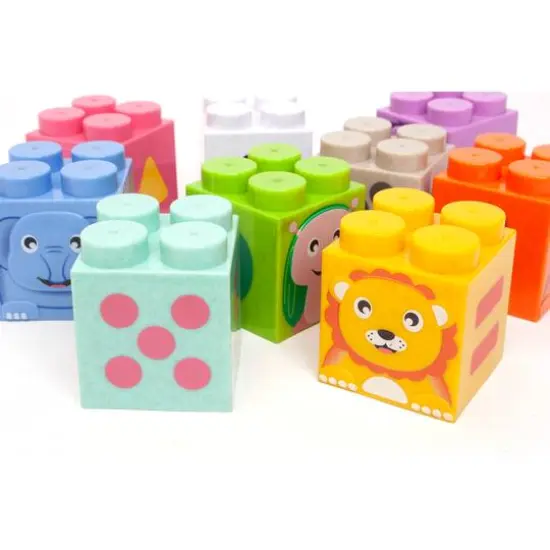 Roo Crew Cute Animal Construction Blocks Stack & Play {6}