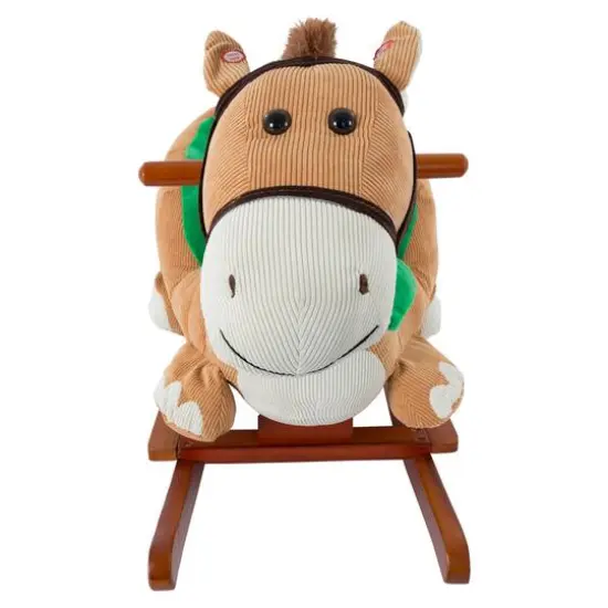 Toy Time Plush Rocking Horse Ride-On with Seat {4}
