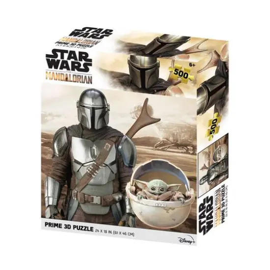 Star Wars - The Mandalorian - Mando & Grogu 3D Lenticular Jigsaw Puzzle: 500 Pcs {3}