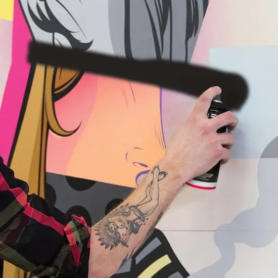 Ironlak Acrylic Spray Paint Matt Black {5}