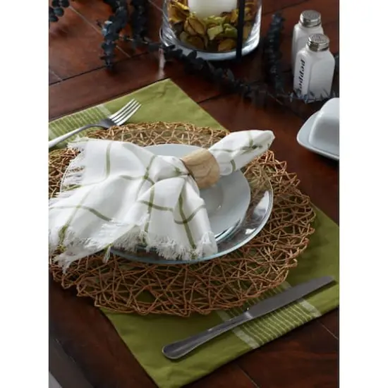 DII&reg; Light Finish Wood Band Napkin Rings, 6ct. {5}