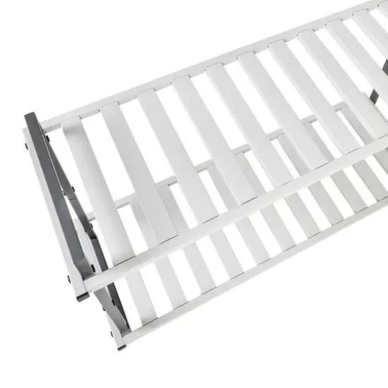 Honey Can Do Gray 2-Tier Tubular Shoe Rack {9}