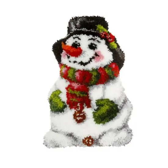 Orchidea Latch Hook Cushion Kit Snowman {1}
