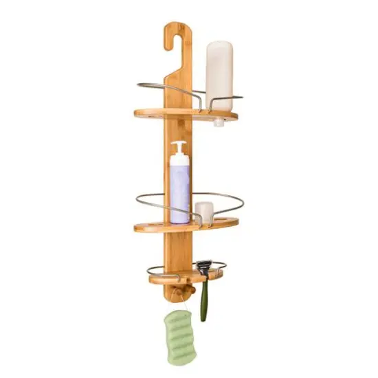Honey Can Do Bamboo Hanging Shower Caddy {4}