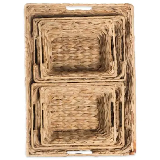 DII&reg; Natural Water Hyacinth Basket Set {5}