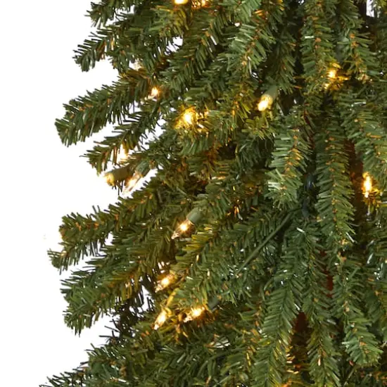 6ft. Pre-Lit Grand Alpine Artificial Christmas Tree, Clear LED Lights {4}