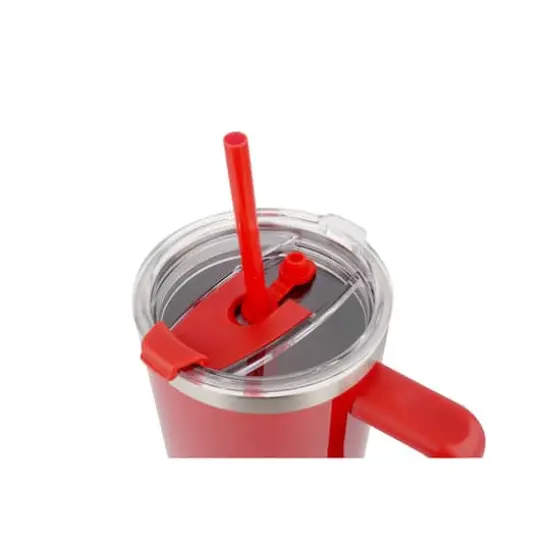 40oz. Stainless Steel Insulated Tumbler by Ashland® Red Glitter {4}