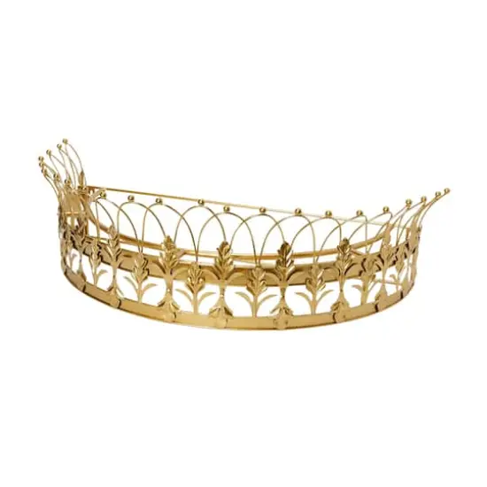 Hello Honey&reg; 29" Metal Curtain Crown Gold {9}