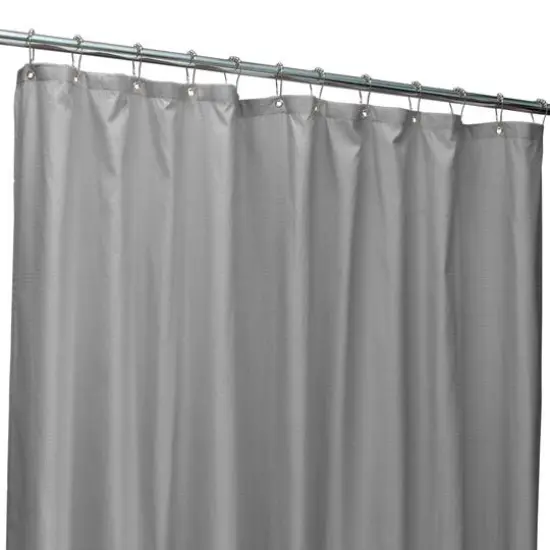 Bath Bliss Microfiber Soft Touch Diamond Design Shower Curtain Liner White {2}