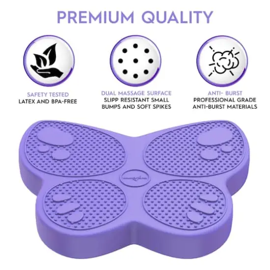 Bouncyband&reg; Purple Butterfly Wiggle Seat Sensory Cushion {6}