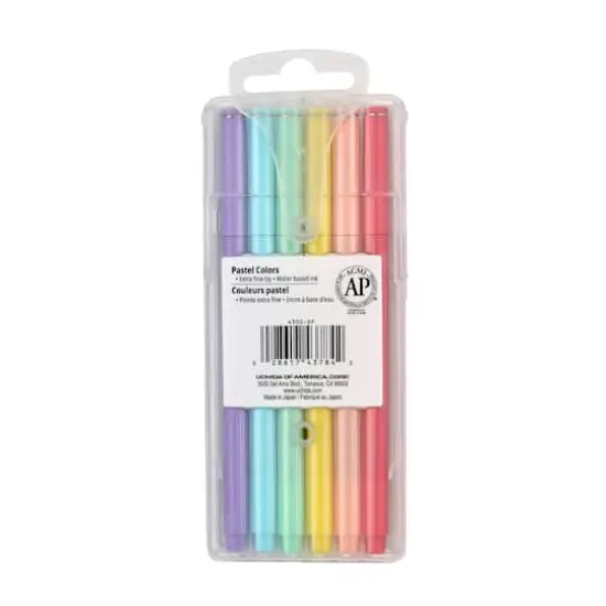 Marvy&reg; Uchida LePen&reg; Extra Fine 6 Color Pastel Pen Set {6}