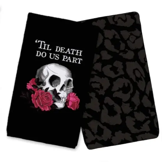 Skull with Roses Tea Towel Set {1}