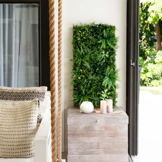 20" x 40" Framed Costa Rican Forest Artificial Living Wall Art Panel {7}