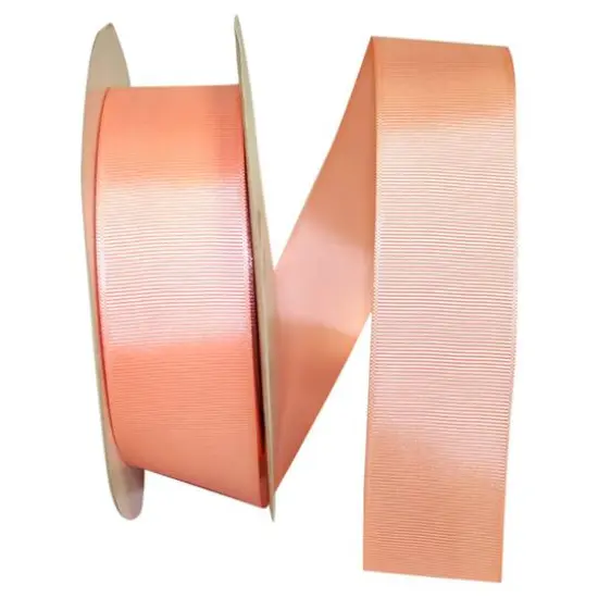 The Ribbon Roll 1.5" x 50yd. Grosgrain Solid Ribbon Peach {1}