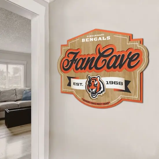 NFL Fan Cave Sign Cincinnati Bengals {4}