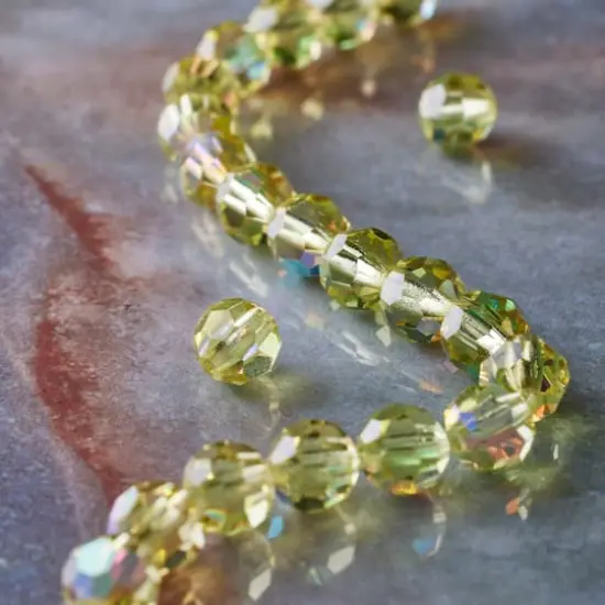Preciosa Glass Crystal Round Beads, 6mm by Bead Landing&trade; Jonquil AB {3}