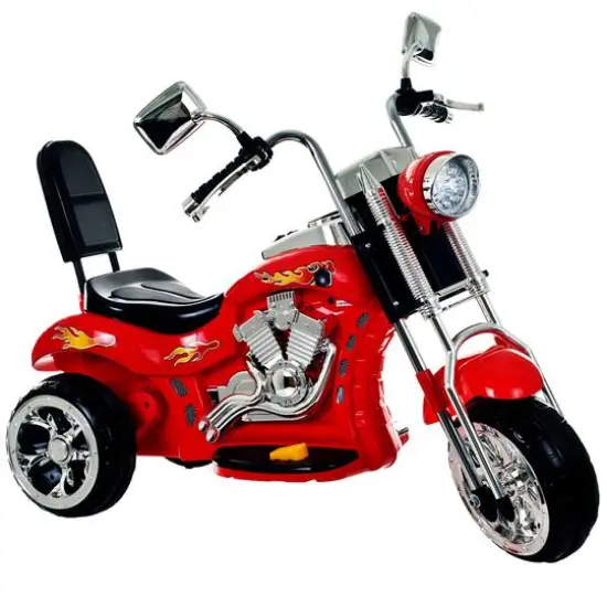 Toy Time Red Battery Operated Ride-On Motorcycle {1}