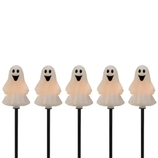 5ct. Ghost Shaped Halloween Pathway Markers {1}