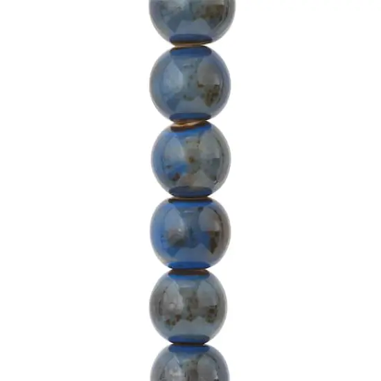 Aqua Ceramic Round Beads, 14mm by Bead Landing&trade; {1}