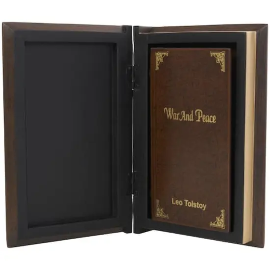 Brown War & Peace Storage Faux Book Box Set {4}