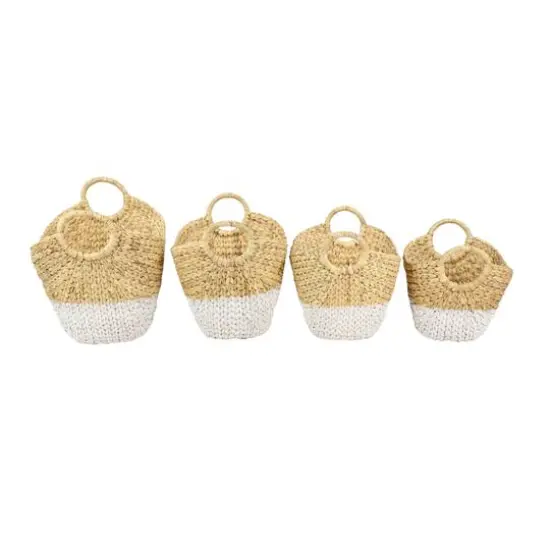 CosmoLiving by Cosmopolitan Brown Seagrass Contemporary Storage Basket Set {8}