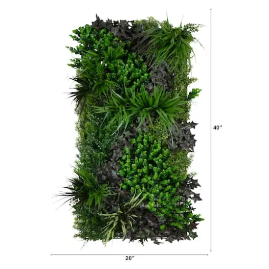 20" x 40" Borneo Jungle Artificial Living Wall Panel {3}