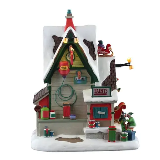 Lemax&reg; Santa's Wonderland The Elf Service Sleigh & Sled Repair {3}