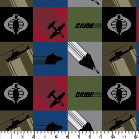 Camelot Fabrics G.I. Joe Block Cotton Precut Fabric Bundle {3}