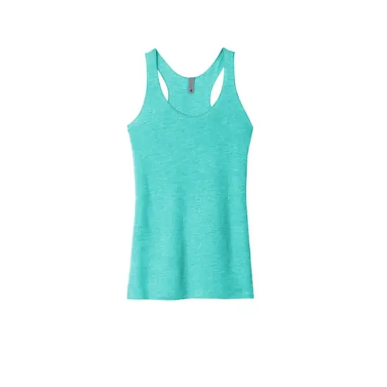 Next Level Women's Tri-Blend Racerback Tank Tahiti Blue {1}