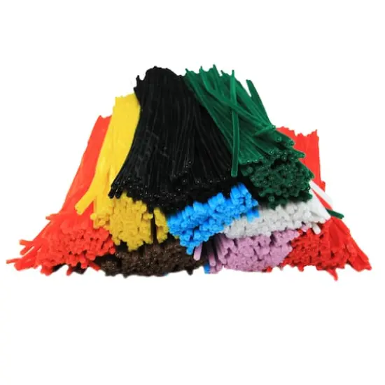 Charles Leonard Chenille 12" Stems, Assorted Colors, Pack of 1000 {1}