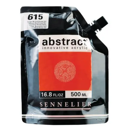Sennelier Abstract&reg; Innovative Acrylic, 500mL 615 Cadmium Red Orange Hue {1}