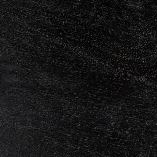 Hello Honey&reg; Elegant Acacia Trestle Round End Table Black {4}