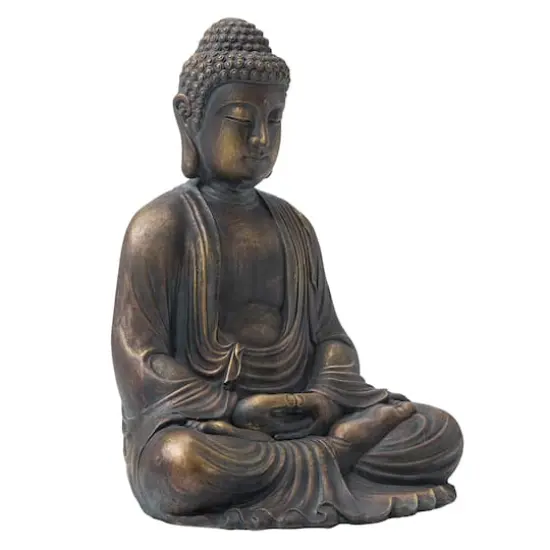 Glitzhome&reg; 23" Meditating Buddha Statue {5}