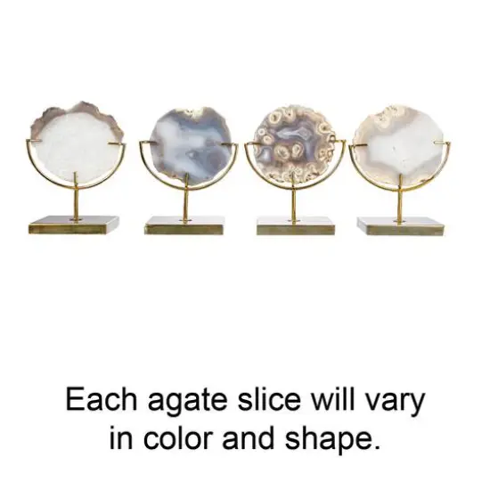 Hello Honey&reg; 7" Natural Brown Agate on Stand {8}