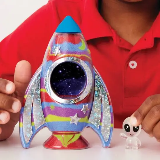 Creativity for Kids&reg; Rocket Glow in the Dark Sand Art {8}