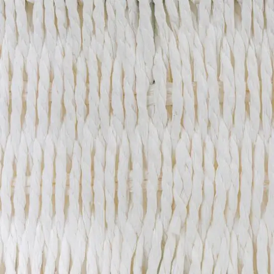 Household Essentials Paper Rope with Wooden Handles Basket Set White {6}