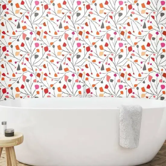 RoomMates Red Terrazzo Branch Peel & Stick Wallpaper {3}