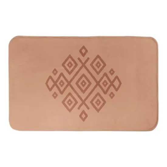 Terracotta Diamond 34" x 21" Bath Mat {1}