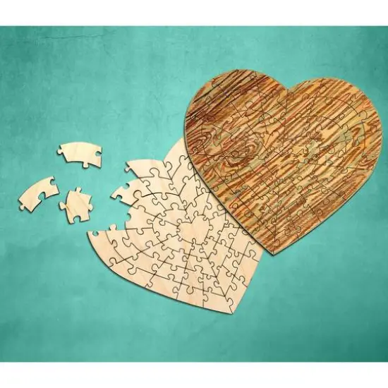 Leisure Arts&reg; Small Heart D.I.Y. Wood Puzzle {5}