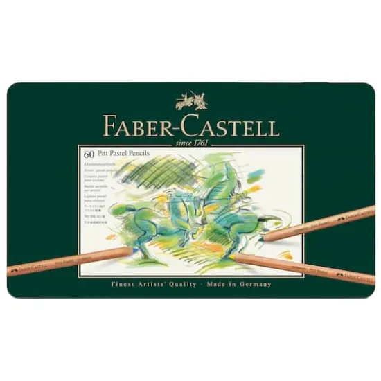 Faber-Castell Pitt 60 Color Pastel Pencil Set {1}