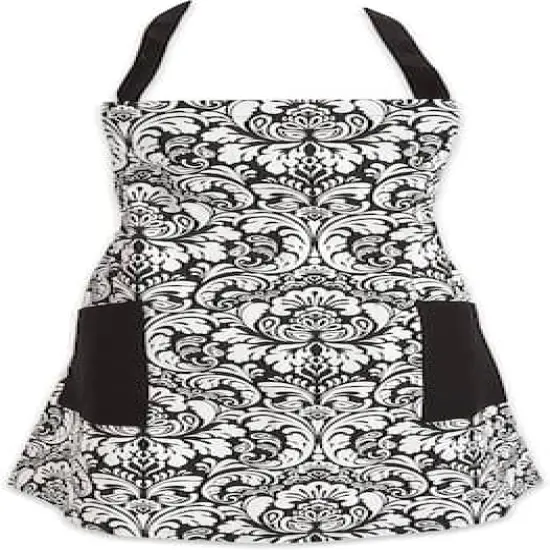 DII&reg; Damask Apron Black {1}