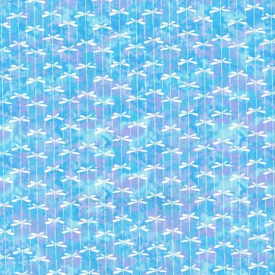 Fabric Traditions Blue Fireflies Cotton Fabric {1}